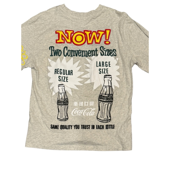 Pacsun Mens Coca-Cola Collab Heather Grey Longsleeve T-Shirt Graphic Print Sz M - Picture 4 of 7